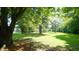 Lush green lawn with mature trees offers a serene and shaded outdoor space at 6600 Sadie Dr, Wendell, NC 27591