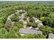 Aerial view of a lush community surrounded by trees with well-maintained roofs at 6809 Middleboro Dr Dr, Raleigh, NC 27612