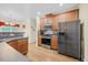 Modern kitchen featuring stainless steel appliances and sleek countertops at 82 Finley Ct, Clayton, NC 27520