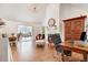 Bright living room features vaulted ceilings and a cozy seating area at 10031 Old Middlesex Rd, Middlesex, NC 27557