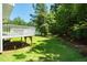 This home has a large backyard perfect for entertaining and enjoyment at 1201 Teakwood Ct, Sanford, NC 27330