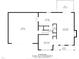 Detailed first floor plan showcasing the kitchen, living room, garage, and dining area at 1201 Teakwood Ct, Sanford, NC 27330
