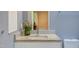 Bathroom featuring a granite-topped vanity and contemporary fixtures at 1908 S Lakeshore Dr, Chapel Hill, NC 27514