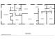 Layout of the home indicating room sizes and areas of the house, including kitchen, bedrooms, living room and dining area at 2119 Northcrest Dr, Elon, NC 27244
