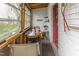 Enclosed porch leads to backyard at 218 Villa St, Rocky Mount, NC 27804