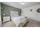 Comfortable bedroom featuring a neutral color scheme and soft lighting at 22 Combine Trl, Benson, NC 27504