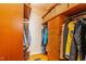 A well-organized closet with custom shelving, drawers, and ample storage space at 28 Benchmark, Pittsboro, NC 27312