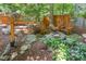 Charming backyard fire pit area with comfortable seating and natural surroundings for outdoor enjoyment at 28 Benchmark, Pittsboro, NC 27312