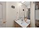 Well-lit bathroom with a functional vanity, and contemporary fixtures at 308 E Gilbreath St, Graham, NC 27253