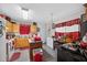 An inviting kitchen with light-colored cabinets, a center island, and ample counter space at 308 E Gilbreath St, Graham, NC 27253