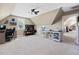 Large bedroom with office space, pitched ceiling, carpet flooring and natural light at 308 Nashville Dr, Archer Lodge, NC 27527