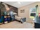 Themed bedroom with carpet flooring, comfortable bed, and natural light at 308 Nashville Dr, Archer Lodge, NC 27527