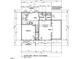 Blueprint of the first floor featuring a kitchen, dining room, Gathering room, and garage with precise dimensions at 3895 Josiah Ct, Nashville, NC 27856