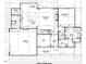 Detailed first floor plan showcasing layout of kitchen, living, Primary suite, and garage at 49 Cloudview Ct, Pittsboro, NC 27312