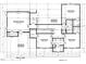 Blueprint displaying second floor layout with bedrooms, recreation room, and unfinished storage at 49 Cloudview Ct, Pittsboro, NC 27312