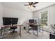 Spacious office featuring multiple workstations, ideal for productivity and organization at 6205 Houndsman Ct, Raleigh, NC 27616