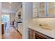 Kitchen featuring marble countertops, gas range, stainless steel appliances, and modern cabinetry at 1009 Margarets Ln, Raleigh, NC 27614