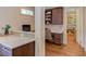Convenient desk space and storage located off the main kitchen area, perfect for staying organized at 1009 Margarets Ln, Raleigh, NC 27614