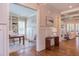 Inviting office space with custom built-in shelving and access to other rooms at 1009 Margarets Ln, Raleigh, NC 27614