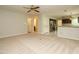 Open floor plan with living room, kitchen access and eat in area, great for entertaining at 108 S Drawbridge Ln, Cary, NC 27513