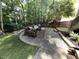 Relaxing outdoor patio with comfortable seating, perfect for entertaining, set in a private backyard oasis at 1316 Plunket Dr, Wake Forest, NC 27587