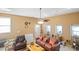 Cozy living room with high ceilings and comfortable seating at 1401 Burchcrest Dr, Garner, NC 27529