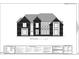 Detailed front elevation blueprint showcasing the architectural design and facade of the home at 1620 Hunting Ridge Rd, Raleigh, NC 27615