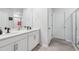 This bathroom offers dual sinks, quartz countertops, and a glass-enclosed shower at 170 Lothian, Rocky Mount, NC 27804