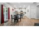 Kitchen features stainless appliances, granite countertops, and an island for extra seating and workspace at 170 Lothian, Rocky Mount, NC 27804