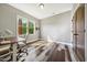 Office with wood flooring, desk and chair and window with natural lighting at 178 Greenwich Dr, Sanford, NC 27330