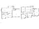 Detailed floor plan showcasing the layout of the two-story home and its rooms at 2408 Tiltonshire Ln, Apex, NC 27539