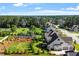 Picturesque aerial view of a well-planned neighborhood with lush landscaping and beautiful, stately homes at 241 Teague St, Wake Forest, NC 27587