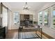 Bright office space with built-in shelving and natural light at 241 Teague St, Wake Forest, NC 27587