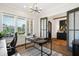 Well-appointed office with modern lighting and ample windows at 241 Teague St, Wake Forest, NC 27587