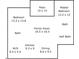 Detailed floor plan showcasing the layout of the home, including room dimensions and features at 2810 Bedford Green Dr # 5, Raleigh, NC 27604
