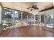 Screened porch with natural light and view of backyard at 3421 Tunas St, Raleigh, NC 27616