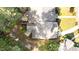 Aerial view of a well-maintained residential house with mature trees and a lush lawn at 3782 Loblolly Dr # 5, Rocky Mount, NC 27804