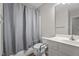 Functional bathroom featuring shower-tub combo, toilet, and vanity sink at 3782 Loblolly Dr # 5, Rocky Mount, NC 27804
