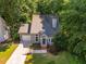 Charming one-story home featuring a well-maintained lawn and a welcoming front entrance at 4117 Olde Coach Rd, Durham, NC 27707