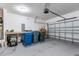 Two car garage features an automatic door and plenty of extra space for storage at 4716 Miller Dr, Durham, NC 27704