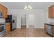 Functional kitchen with stainless steel appliances and eat-in area, perfect for everyday living at 4716 Miller Dr, Durham, NC 27704