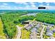 Drone image showing the location of this home in relation to Brier Creek Commons shopping center at 1004 Sounding Ln, Durham, NC 27703