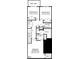 Second story floor plan includes 2 bedrooms, a primary bedroom, and laundry area at 1246 Coach Station Aly # 101, Raleigh, NC 27601