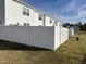 Privately fenced backyard at 133 N Chubb Rdg, Wilson's Mills, NC 27520