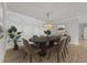 Dining area with stylish table, comfortable chairs, and elegant light fixture at 1400 Gathering Park Cir # 203, Cary, NC 27519