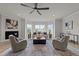Inviting living room with ample natural light, comfortable seating, and a stylish decor at 1400 Gathering Park Cir # 301, Cary, NC 27519