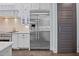 Close-up of kitchen featuring stainless steel refrigerator and modern appliances at 2112 Colin Hill Ct, Wake Forest, NC 27587
