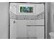 Sleek shower featuring glass enclosure with modern tile design and shower window at 2112 Colin Hill Ct, Wake Forest, NC 27587
