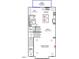 A detailed floor plan of the home's second floor which includes the kitchen, Gathering room, and eat-in kitchen at 2112 Pink Peony Cir # 149, Durham, NC 27703