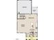 Open-concept first-floor floor plan with a large kitchen, Gathering room, breakfast area, and garage at 2864 Quarry Rd # 168, Rolesville, NC 27571